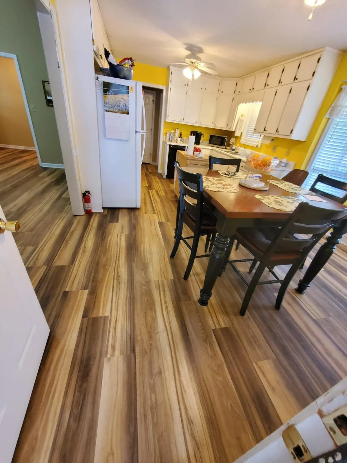 LVP through kitchen and dining