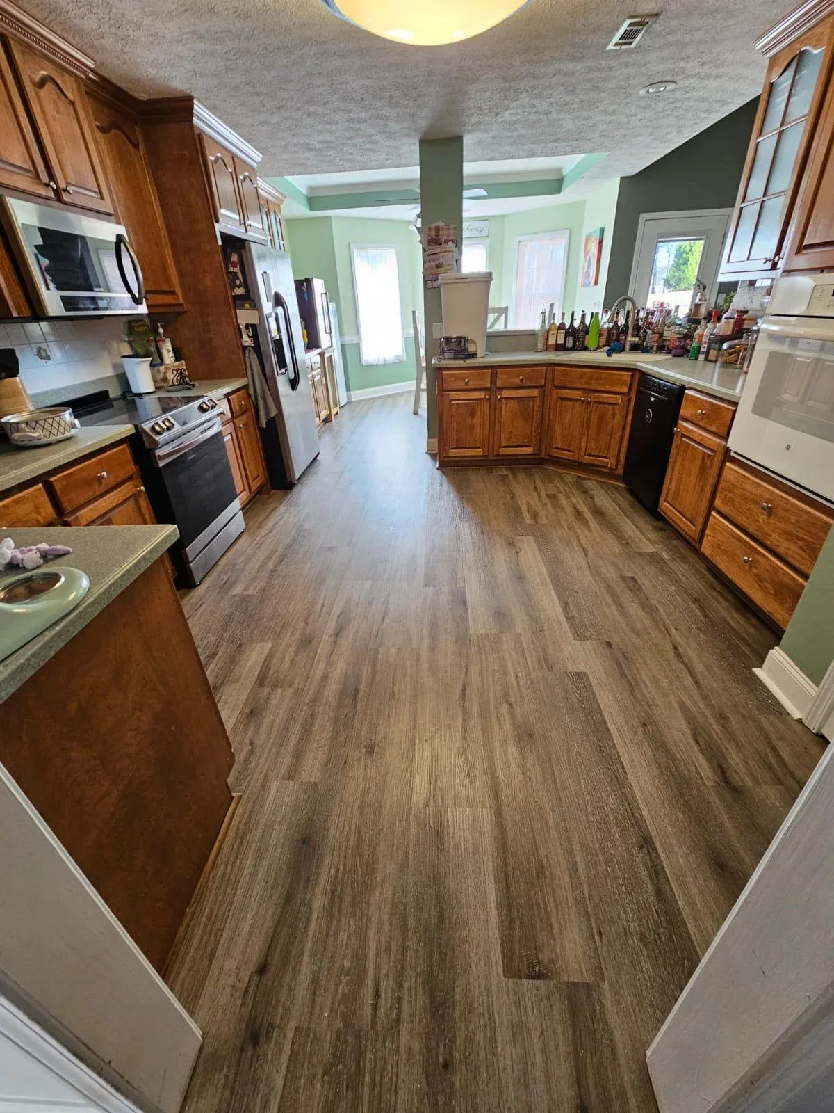 LVP into an existing kitchen